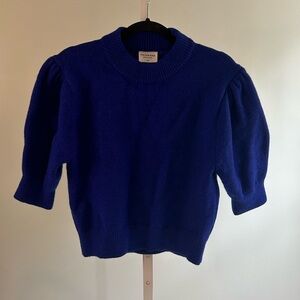 Van Der Rock Royal Blue Cropped Sweater